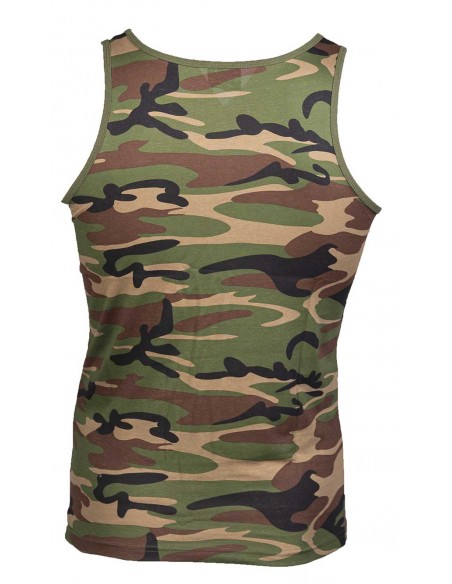 ARMY CAMO TANK TOP WOODLAND