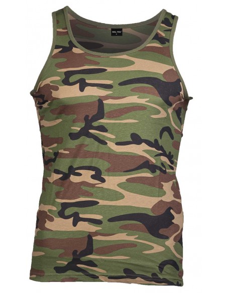 ARMY CAMO TANK TOP WOODLAND