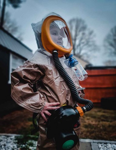 Otroška Plinska maska CM-3M komplet z motornim...