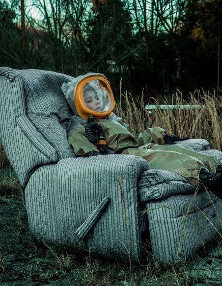 Otroška Plinska maska CM-3M komplet z motornim respiratorjem