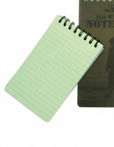 VOJAŠKI VODOODPORNI ZVEZEK - velik