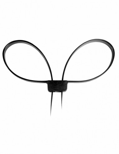 BLACK PLASTIC HANDCUFFS