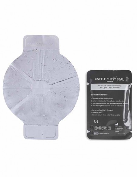 BCS ventilated dressing for chest wounds