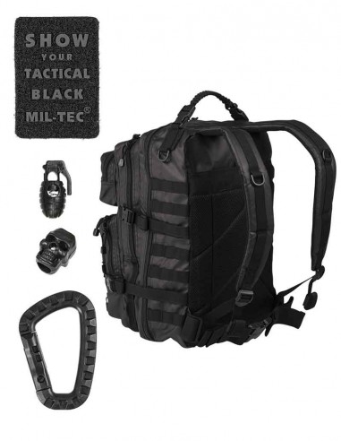 TACTICAL BLACK BACKPACK US ASSAULT LARGE 36L